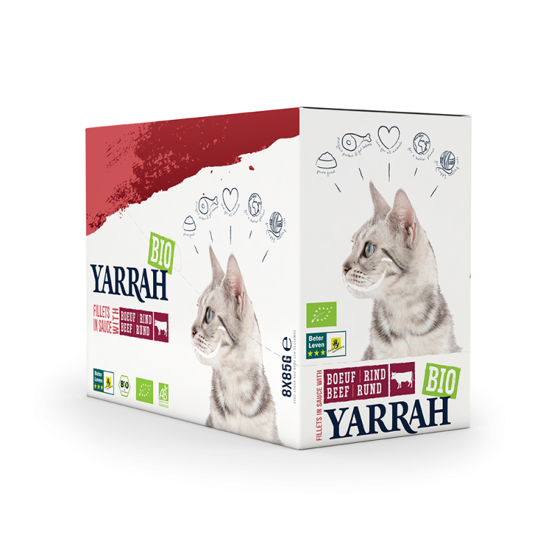 Organic fillets with beef in sauce - Yarrah Organic